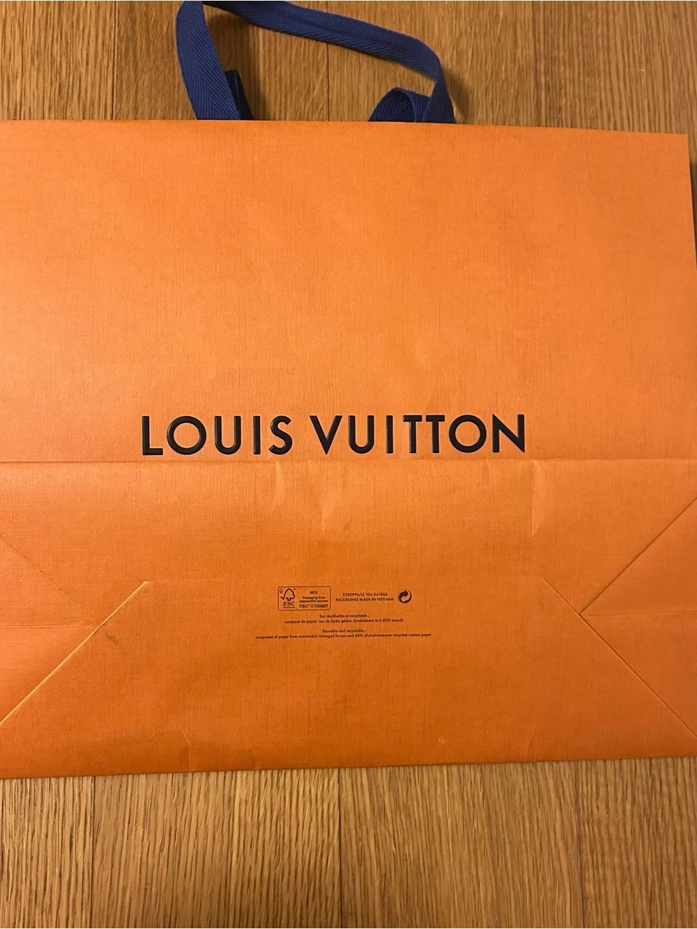 Louis Vuitton gift box and shopping bag